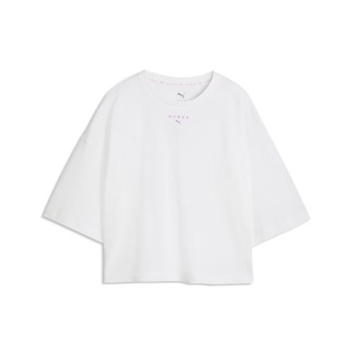Preview: Puma W PUMA X HYROX CROPPED LIFESTYLE TEE - puma white