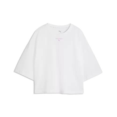 Puma W PUMA X HYROX CROPPED LIFESTYLE TEE - puma white