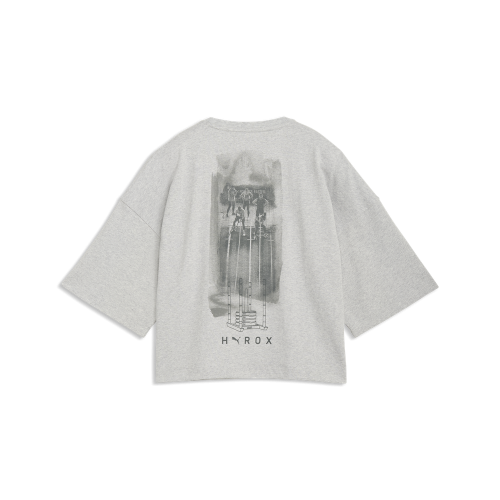 Preview: Puma W PUMA X HYROX CROPPED LIFESTYLE TEE - light gray heather