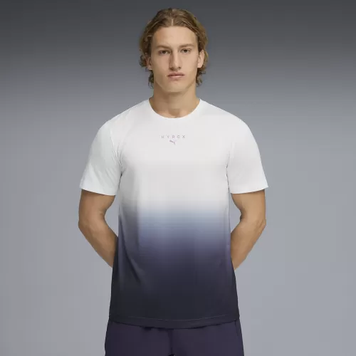 Puma M PUMA X HYROX POLY GRAPHIC TEE - puma white