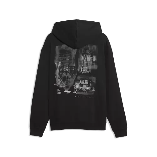 Puma M PUMA X HYROX HEAVYWEIGHT HOODIE - puma black