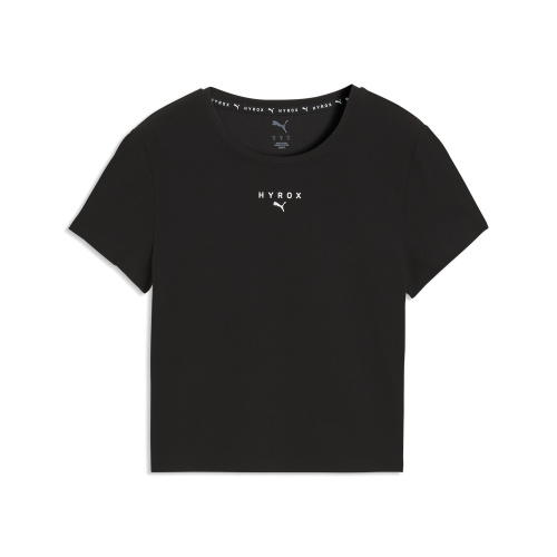 Preview: Puma W PUMA X HYROX SHAPELUXE SS CROP TEE - puma black