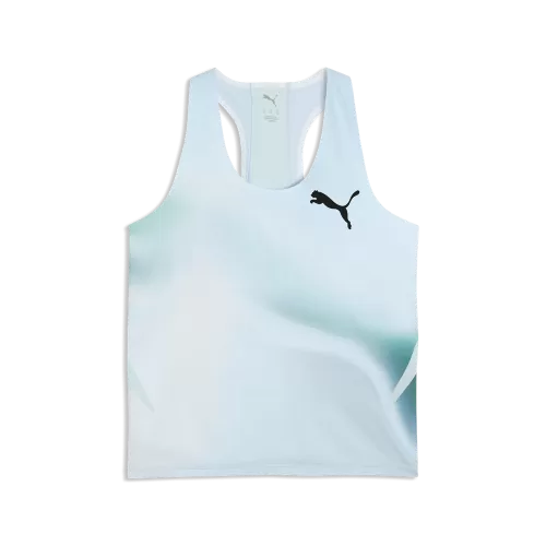 Puma W LIGHTSPEED ULTRAWEAVE GRAPHIC SINGLET - fresh water