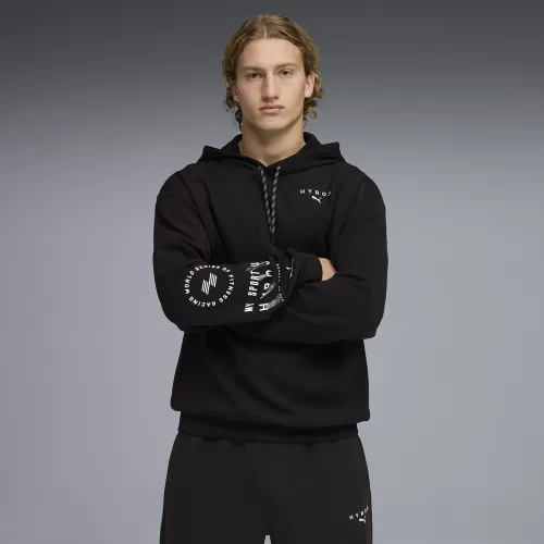 Puma M PUMA X HYROX CLOUDSPUN HOODIE - puma black