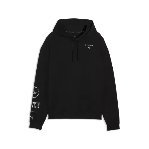 Puma M PUMA X HYROX CLOUDSPUN HOODIE - puma black