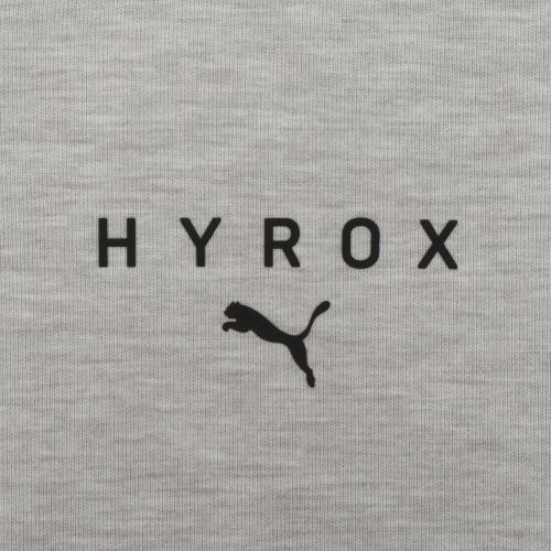 Preview: Puma M PUMA X HYROX CLOUDSPUN HOODIE - light gray heather