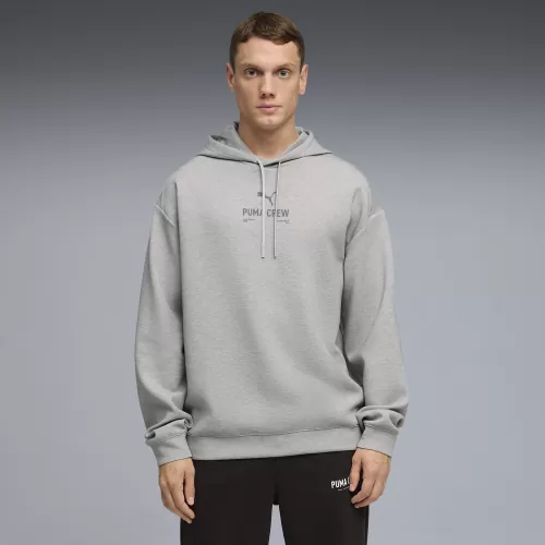 Puma M CLOUDSPUN BRANDED HOODIE - light gray heather
