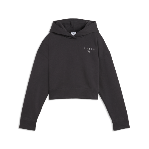 Preview: Puma x Hyrox World Cropped Hoodie Wns - flat dark gray