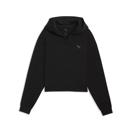 Puma W Cloudspun FZ Hoodie - puma black