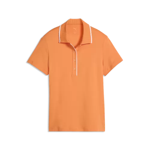 Puma W Cloudspun Bridges SS Polo - melon glow