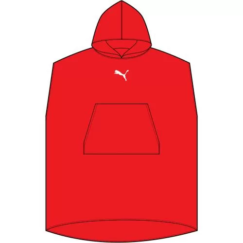Puma teamADDITIONS Poncho - puma red