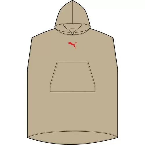 Puma teamADDITIONS Poncho - toasted almond