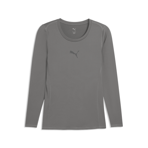 Preview: Puma teamLIGA26 Baselayer Tee LS - flat medium gray