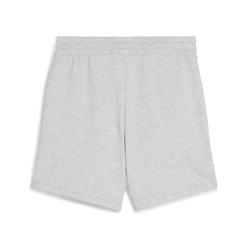Puma ESS Small No 1 Logo 5 High-Waist Shorts TR - light gray heather