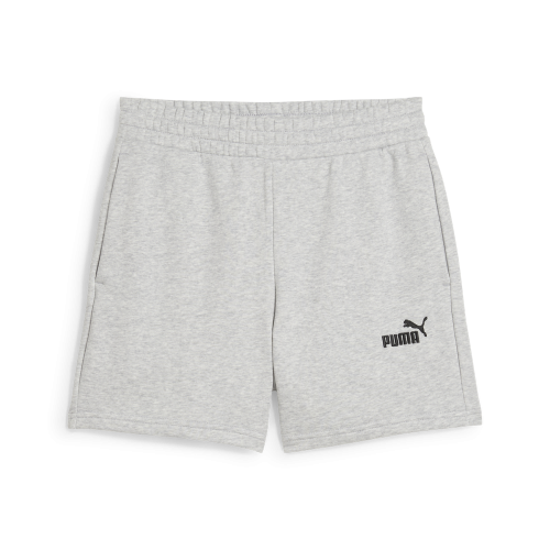 Preview: Puma ESS Small No 1 Logo 5 High-Waist Shorts TR - light gray heather