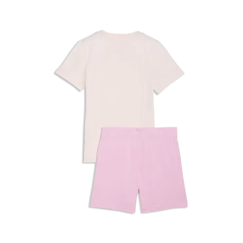 Puma ESS No1 Logo Tee and Shorts Set PS - jasmine flower