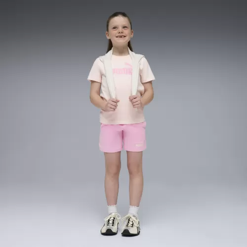 Puma ESS No1 Logo Tee and Shorts Set PS - jasmine flower