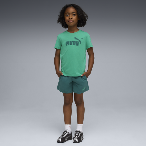 Preview: Puma ESS No1 Logo Tee and Shorts Set PS - vibrant green