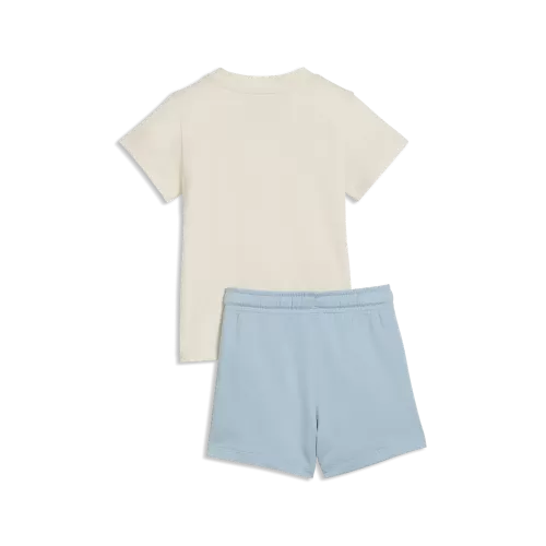 Puma MINICATS ESS Tee and Shorts Set INF - alpine snow