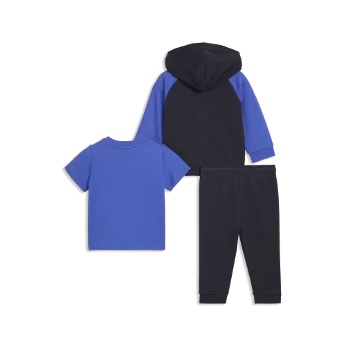 Puma MINICATS Tee Hooded FZ and Pants Set TR INF - new navy