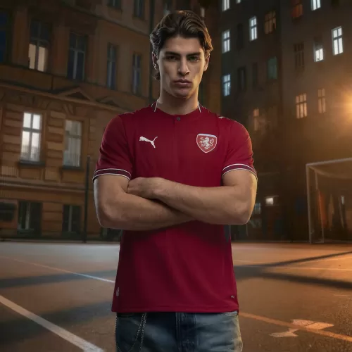 Puma FACR Home Jersey Replica - dark cherry