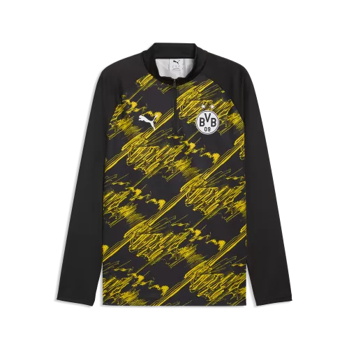 Puma BVB Warm Up 14 Zip Top - puma black