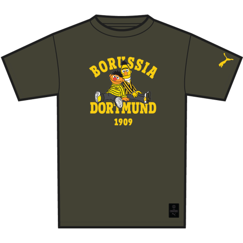 Preview: Puma BVB x Sesame Street Tee - dark olive