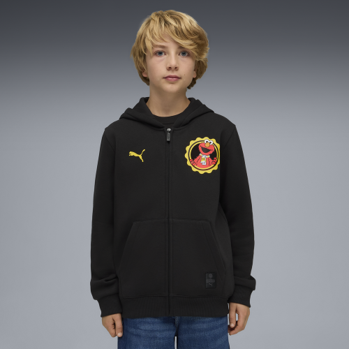 Preview: Puma BVB x Sesame Street FZ Hooded Jacket Jr FL - puma black