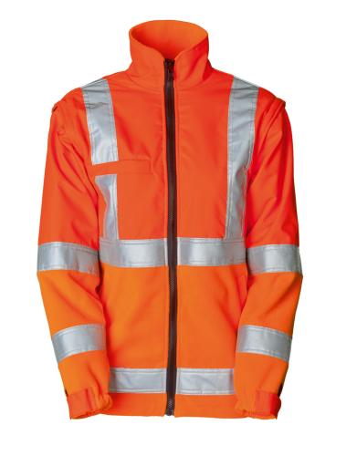 Preview: rukka Balta Fleece Security Jacke EN ISO 20471 Kl. 1 - fluorescent orange