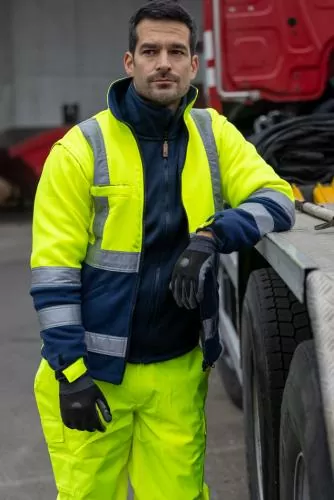 rukka Balta Fleece Security Jacke EN ISO 20471 Kl. 1 fluorescent orange