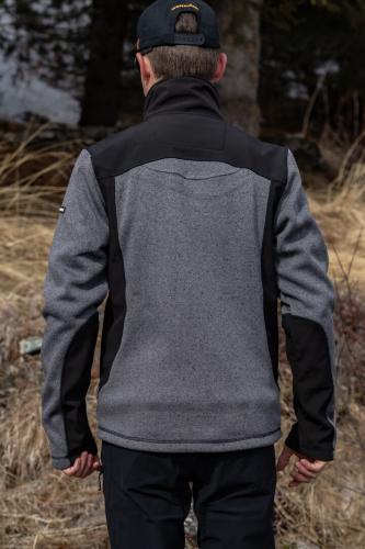 Preview: rukka Terence Herren Fleece Jacke - grey mélange