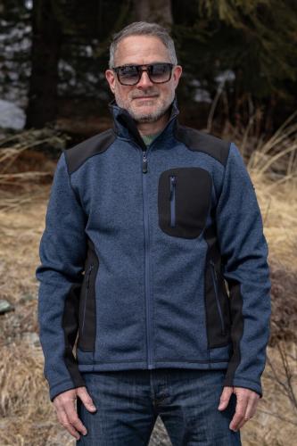 Preview: rukka Terence Herren Fleece Jacke - grey mélange