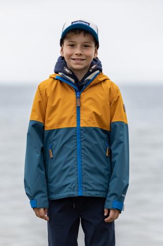 Preview: rukka Puck Kinder Regenjacke - dark denim