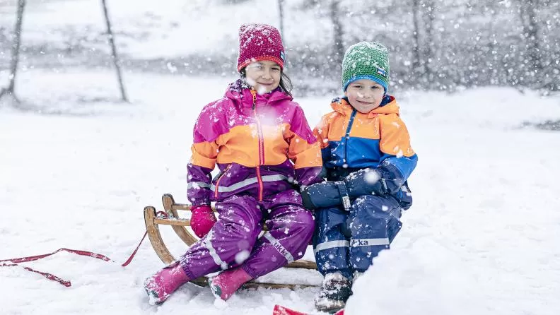 rukka Mogli Kinder Winterlatzhose pool blue