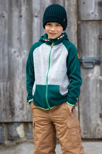 Preview: rukka Erik Kinder Fleece Zip-Hoodie - radiant orchid