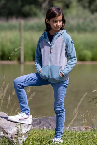 Preview: rukka Erik Kinder Fleece Zip-Hoodie - radiant orchid