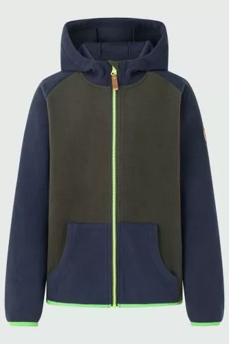 rukka Erik Kinder Fleece Zip-Hoodie - dark navy