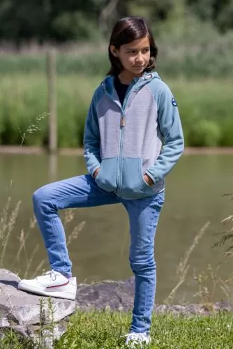rukka Erik Kinder Fleece Zip-Hoodie - night blue