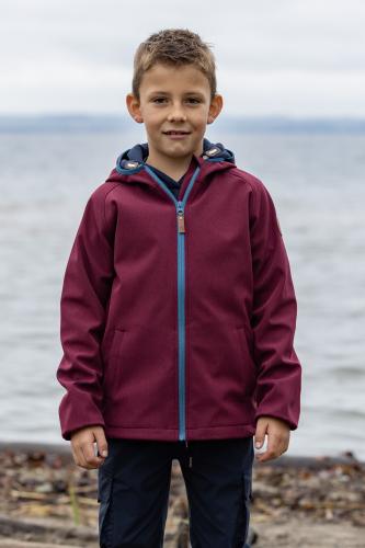 Preview: rukka Avan Kinder Soft Shell Jacke - zinfandel
