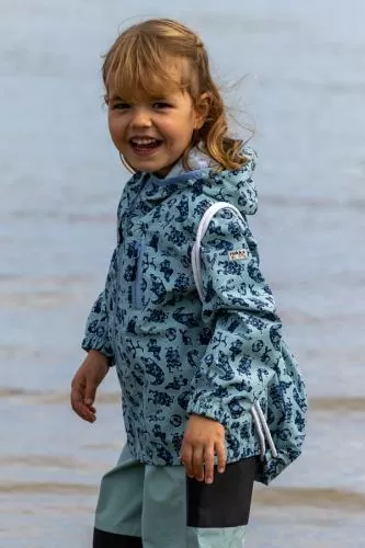rukka Travelino Kinder Regenjacke für Kleinkinder - dress blue print