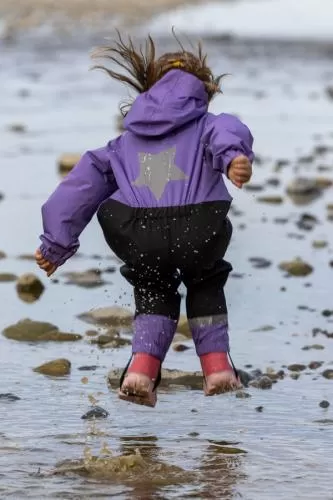 rukka Splash Kinder Regenoverall für Kleinkinder - paisley purple