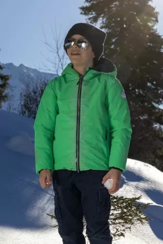 rukka Blaze Kids Winterjacke reflektierend und reversibel - fluorescent lemon