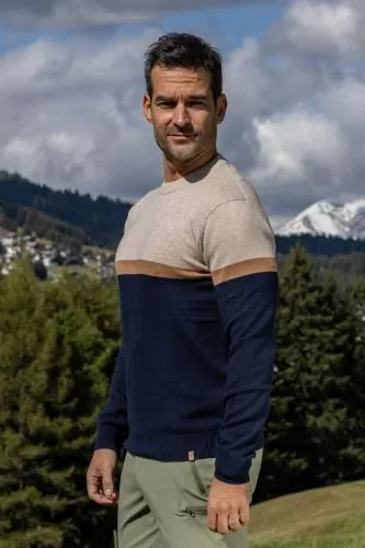 rukka Kuno Herren Pullover Rundhals - silver mélange