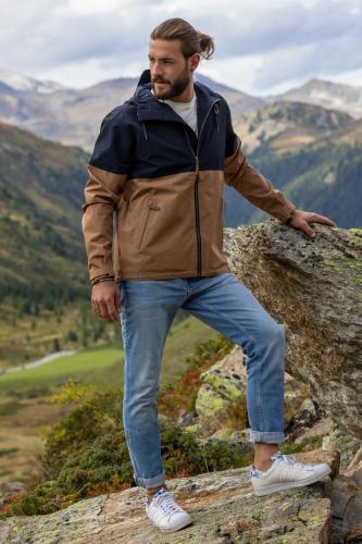 Preview: rukka Nash Herren Regenjacke - nuthatch mélange