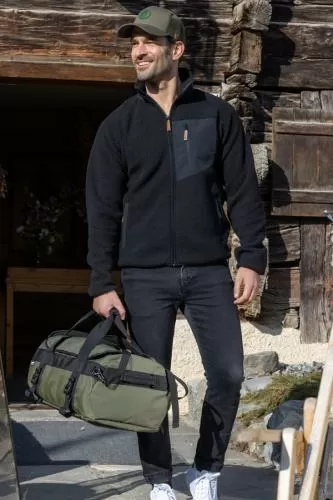 rukka Carson Herren Fleece Jacke - darkest spruce