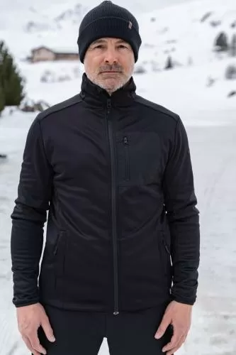 rukka Abel Herren Midlayer Waffel Fleece Jacke - black