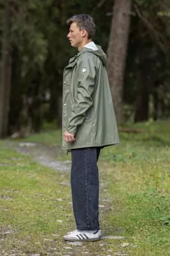 rukka Vance Herren Regenjacke - deep lichen green