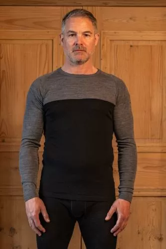 rukka Lucas Merino Langarm Shirt Herren - black