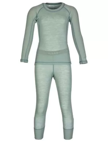 rukka Merlin Kinder langarm Shirt aus Merino Wolle - blue surf