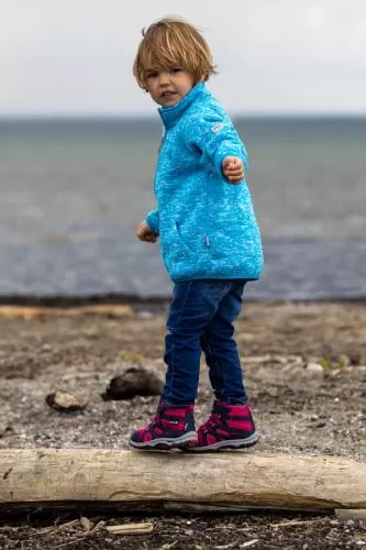 rukka Lana Kinder Fleece Jacke für Kleinkinder - blue surf